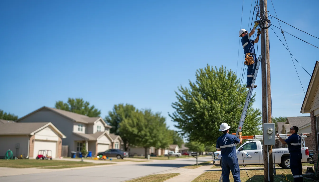 Residential electrician providing installation services in Talking Rock, GA